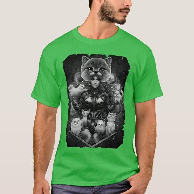 Camiseta Amigos de Deus do meu gato (Frente)