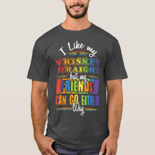 Camiseta Amigos de Whiskey ou orgulho LGBT LGBT Orgulho gay