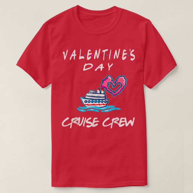 Camiseta Amigos Dia de os namorados CruiseFamily Cruise Cre (Frente do Design)