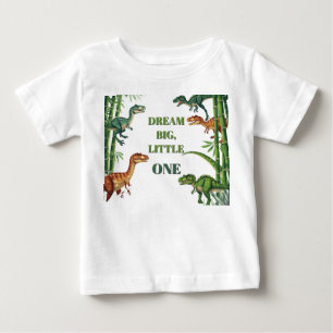 Camiseta Amigos Dinossauros Enquadrados em Cena da Selva