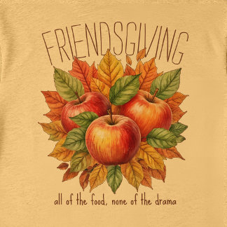 Camiseta Amigos divertidos do Friendsgiving de outono e maç