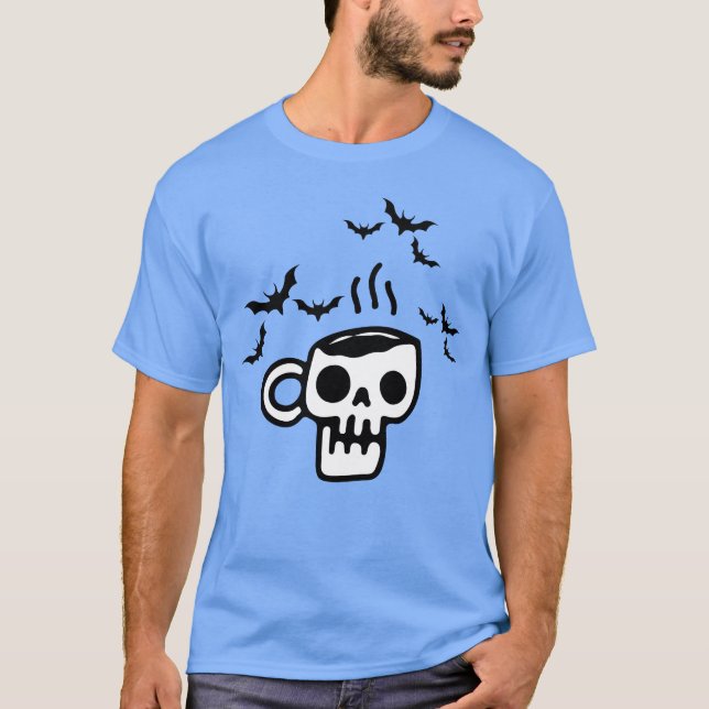 Camiseta Amigos do Café de Halloween Spooky (Frente)
