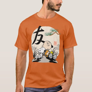 Camiseta Amigos do Charlie Brown Peanuts Japão amigos