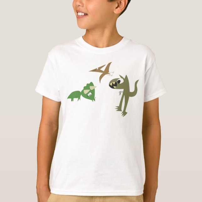 Camiseta Amigos do dinossauro (Frente)