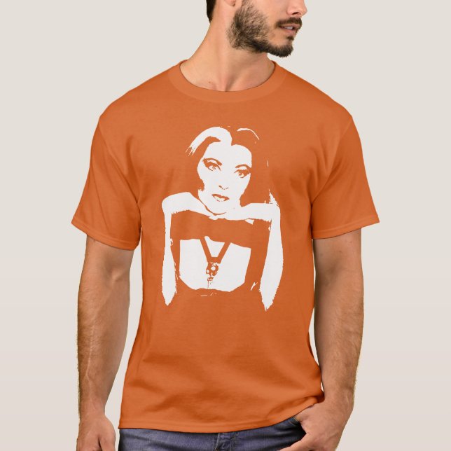 Camiseta Amigos do filme de terror Lily Lilly Munster (Frente)