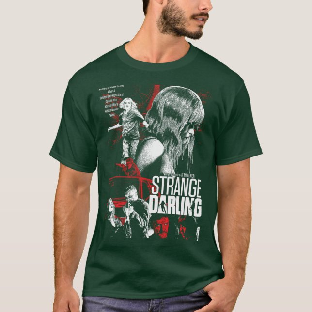 Camiseta Amigos do filme Strange Darling (Frente)
