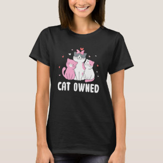 Camiseta Amigos do Gato Proprietário Gato   Companheiro Gat
