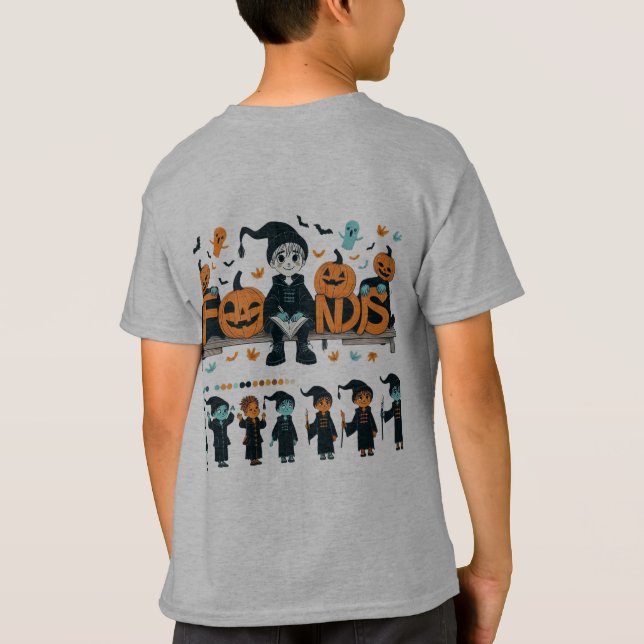 Camiseta amigos do halloween (Verso)