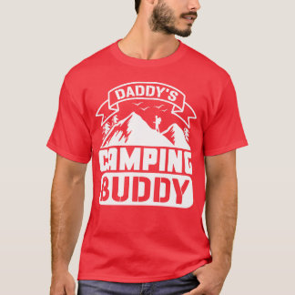 Camiseta Amigos do parceiro de acampamento do papai