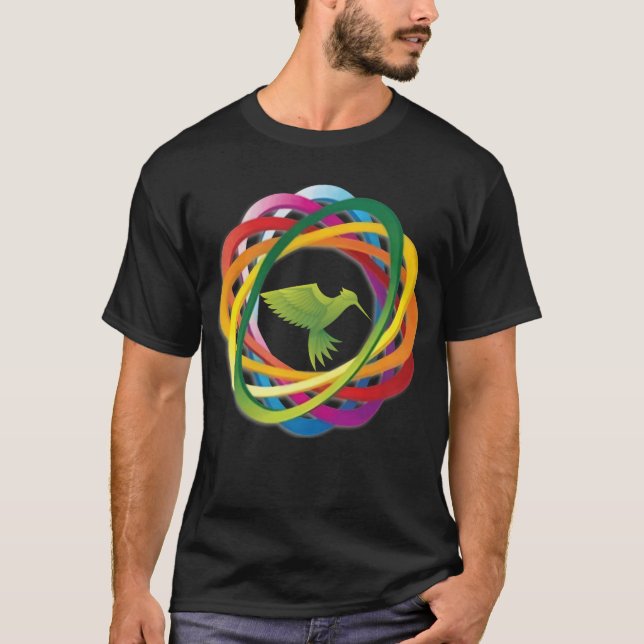 Camiseta amigos do pássaro engraçado (Frente)