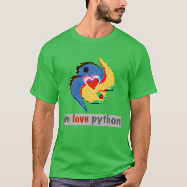 Camiseta Amigos do Python (Frente)
