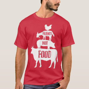 Camiseta Amigos do Veganestuário Não Comida Mundo Vegan Mês