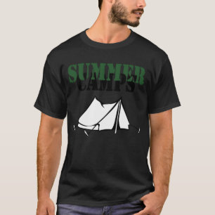 Camiseta amigos dos acampamentos de verão