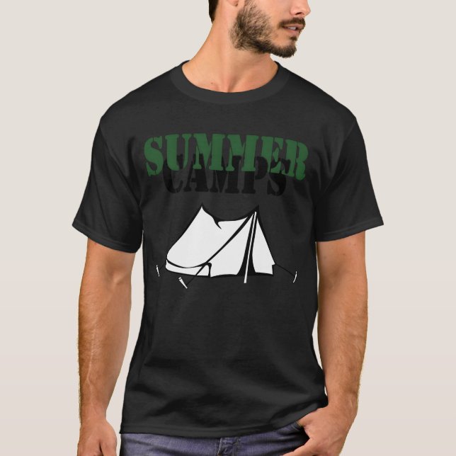Camiseta amigos dos acampamentos de verão (Frente)