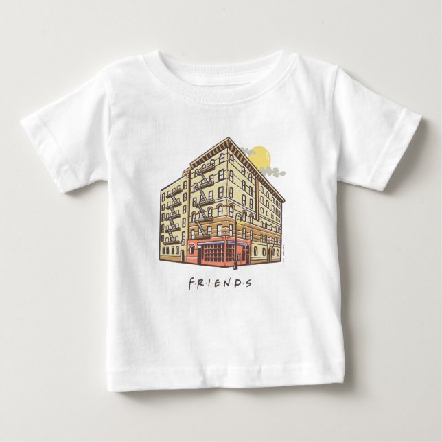 Camiseta AMIGOS™ | Edifício Apartamento de Monica (Frente)