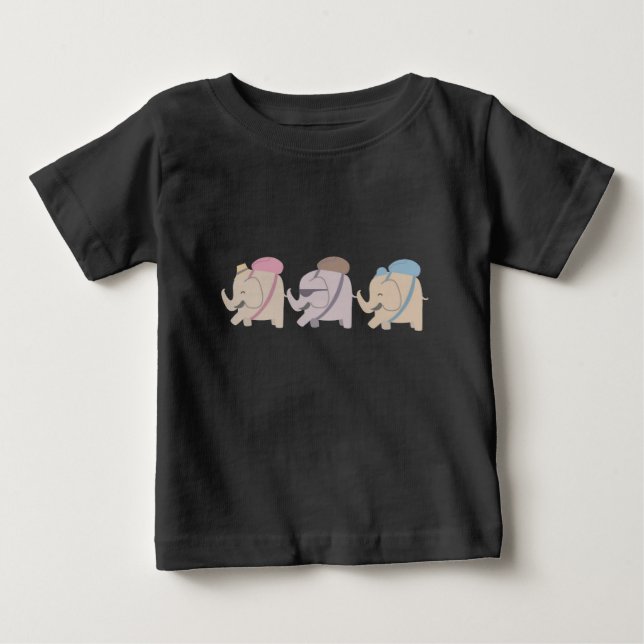 Camiseta amigos elefantes (Frente)