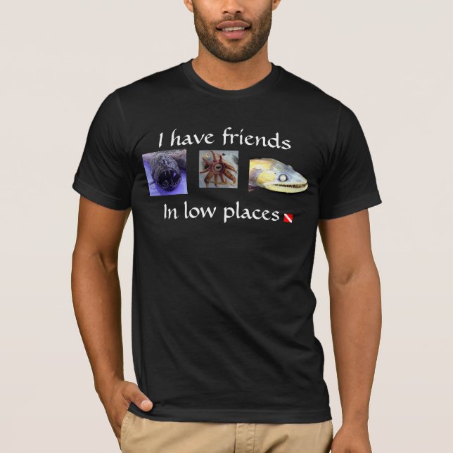 Camiseta Amigos em baixos lugares (Frente)