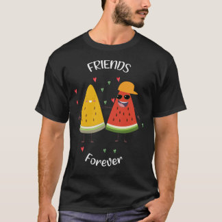 Camiseta Amigos engraçados de melancia para sempre