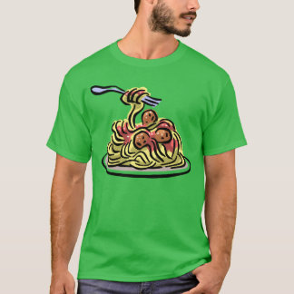 camiseta amigos espaguete