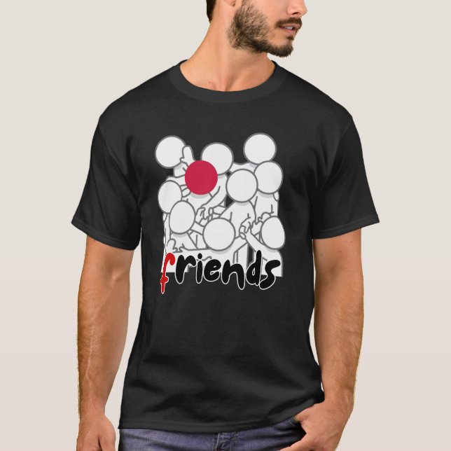 Camiseta Amigos - F2509A (Frente)