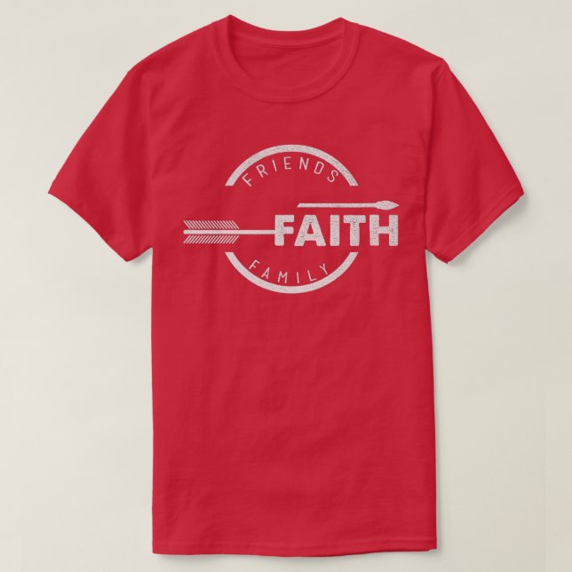 Camiseta Amigos Faith e Cristão Familiar (Frente do Design)