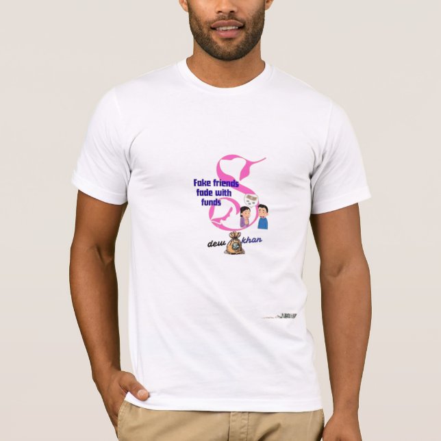 Camiseta Amigos falsos, amigos interesseiros (Frente)