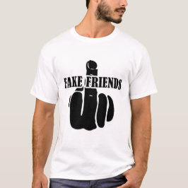 Camiseta Amigos falsos de dedo médio