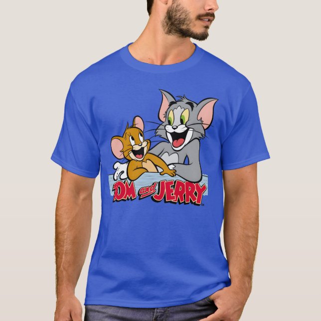 Camiseta Amigos felizes do Tom e do Jerry (Frente)