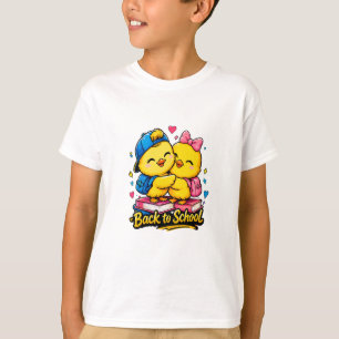 Camiseta Amigos Fofos de Volta às Aulas Design de Aprendiza
