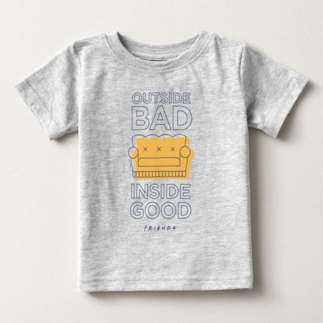 Camiseta AMIGOS™ | Fora Mau, Dentro Bom (Frente)