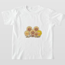Camiseta Amigos Girassóis Fofos