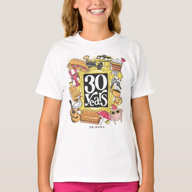 Camiseta AMIGOS™ | Gráfico de 30 anos (Frente)