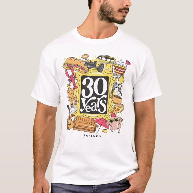 Camiseta AMIGOS™ | Gráfico de 30 anos (Frente)