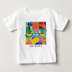 Camiseta AMIGOS™ Gráfico de vibração central para perfura