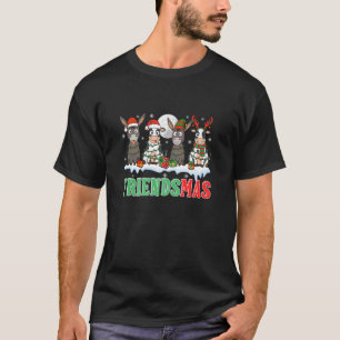 Camiseta Amigos Grupo Natal Papai Noel Rena Elfo Burros Vac