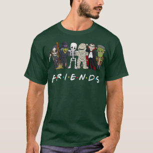Camiseta Amigos Horríveis Skeleton Zombie Pumpkin Mummy Hal