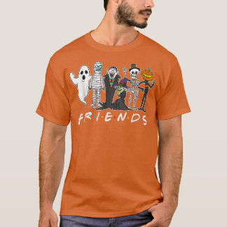 Camiseta Amigos Horríveis Skeleton Zombie Pumpkin Mummy Hal