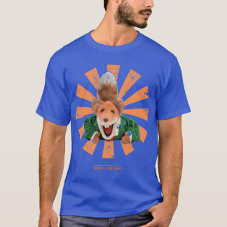 Camiseta Amigos japoneses retrô do Basil Brush