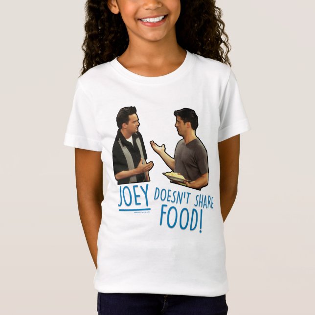 Camiseta AMIGOS™ | Joey não compartilha Comida! (Frente)