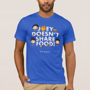 Camiseta AMIGOS™ Joey não compartilha Comida Chibi