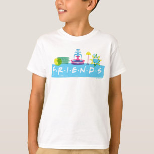 Camiseta AMIGOS™   Logotipo com ícones