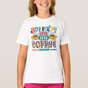 Camiseta AMIGOS™   Mas Primeiro Gráfico Vibrante De Café