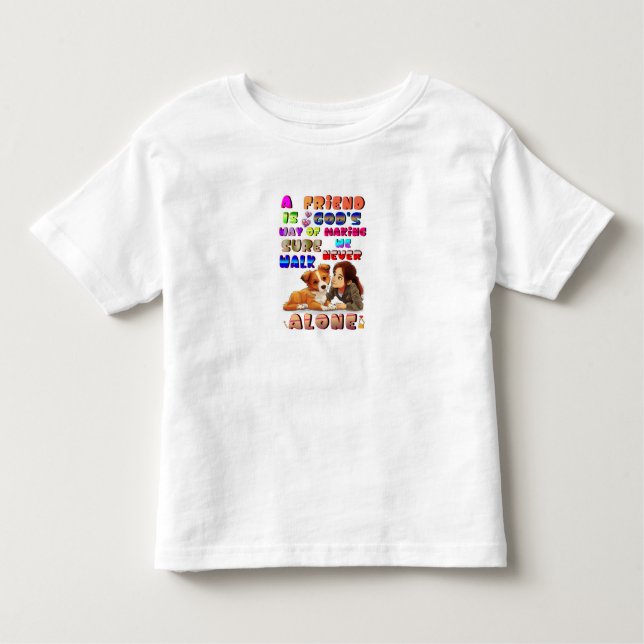 Camiseta Amigos Modo de Deus de Garantir que Nunca Caminhem (Frente)