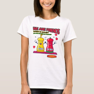 Camiseta Amigos molho picante e molho mostarda 071502
