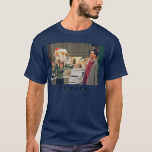 Camiseta Amigos Monicahanksgivingurkey Cabeça Chandler fami