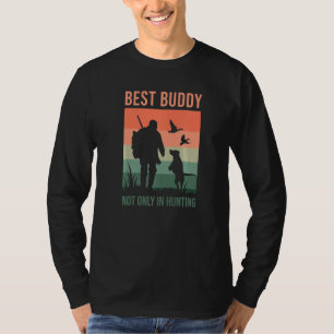 Camiseta Amigos Na Caça, Caçador De Pássaros, Cachorro Caça
