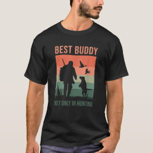 Camiseta Amigos Na Caça De Pássaros Caçando Cães