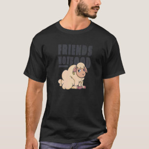 Camiseta Amigos Não Comida Eu Não Como Meus Amigos Veganos 