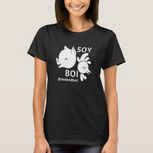 Camiseta Amigos Não Comida Soy Boy Tofu Vegan Vegetarian