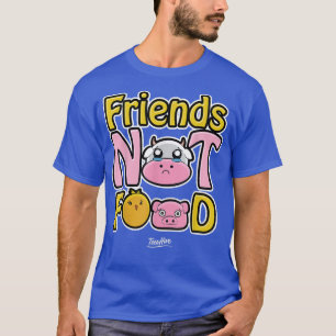 Camiseta Amigos Não Comida Vegan Vegetarian